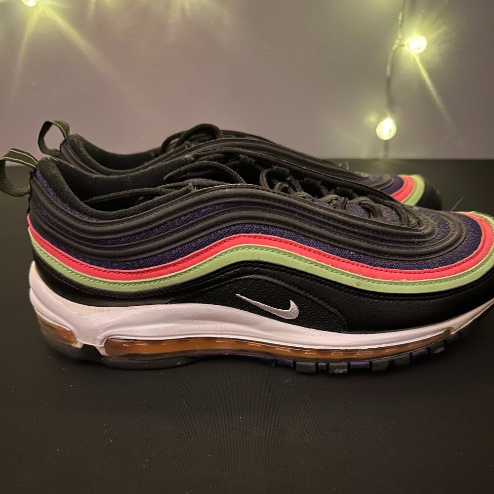 GUC, Nike Air Max 97 "Joker", purple/black sneakers, size 9.5 men's, CU4890-001